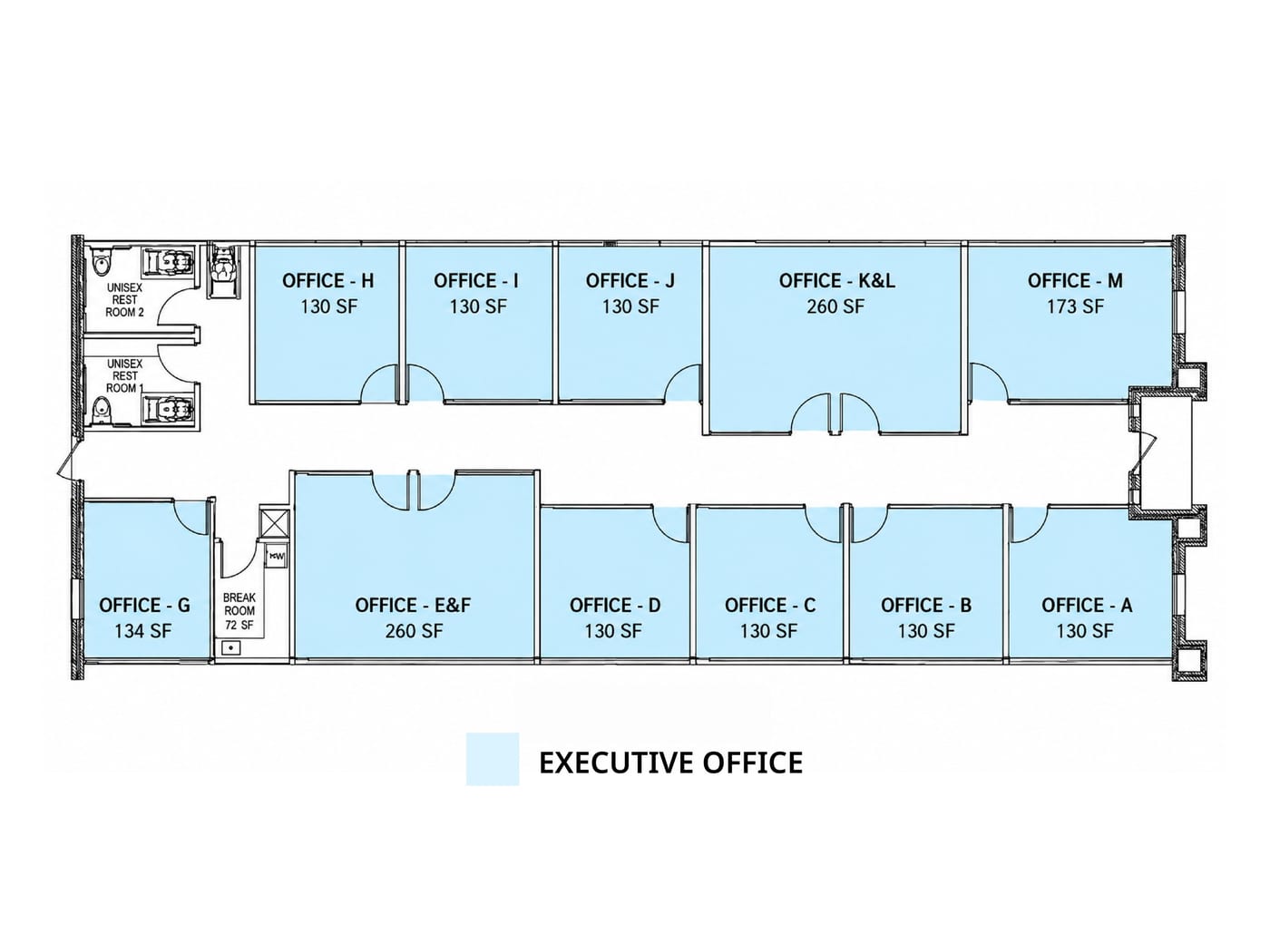 Suite #120 Aubrey floor plan