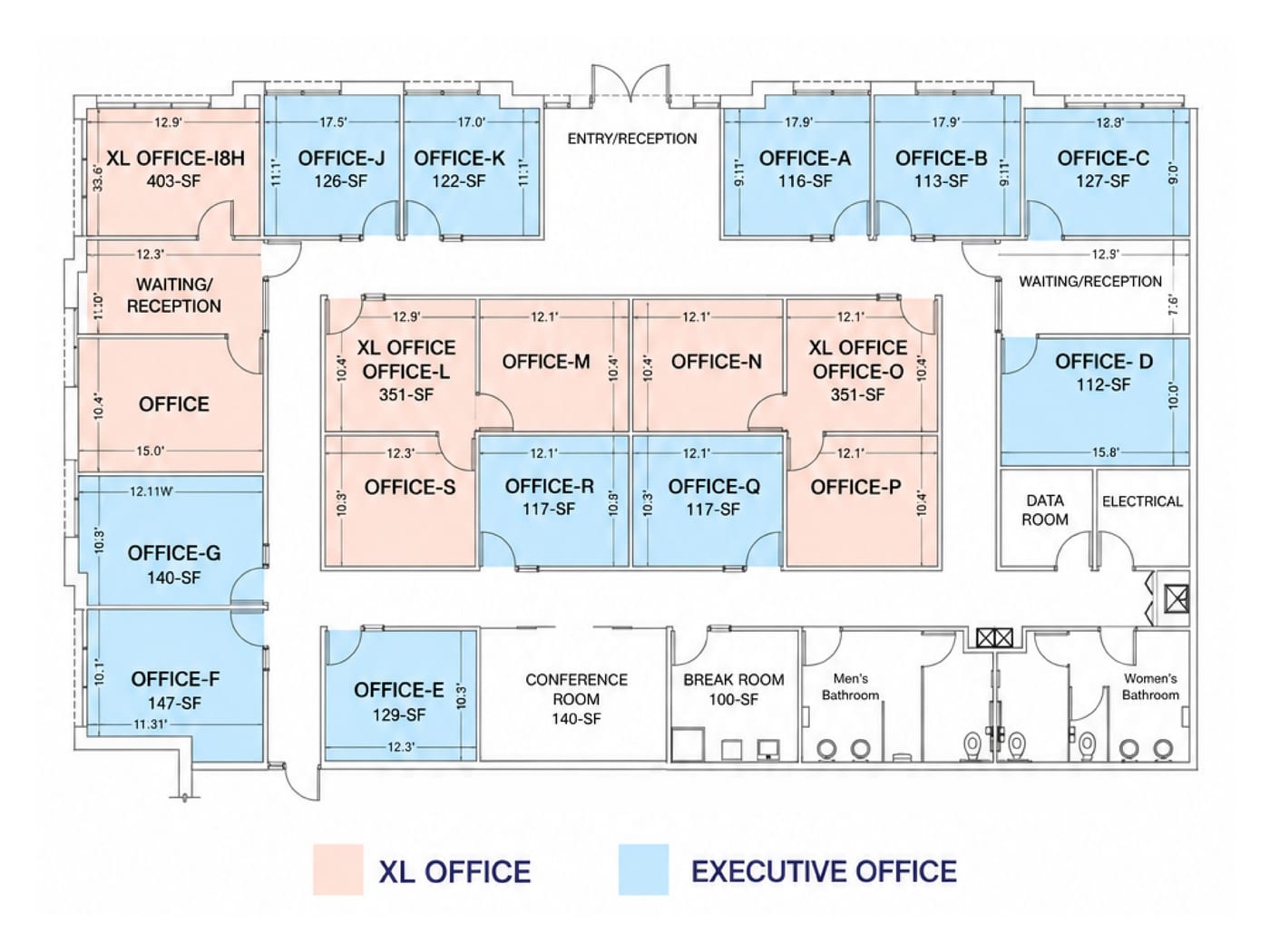 Suite #302 Plano floor plan