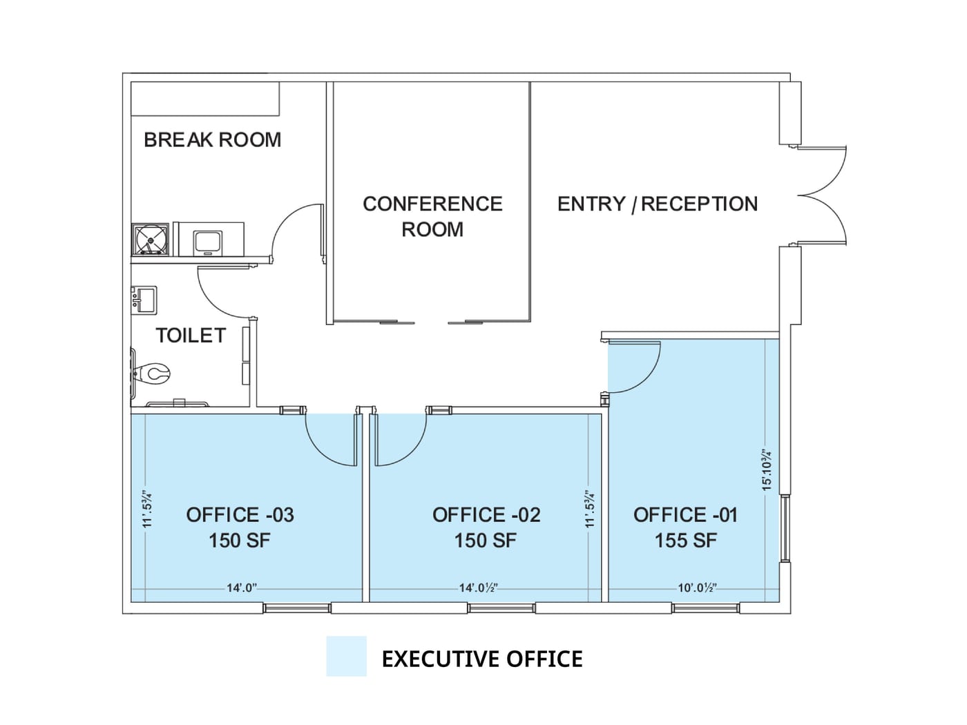 Kings Plaza Building 640, Frisco floor plan